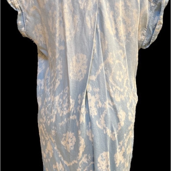 Blue Tensel Shirt Dress - Picture 2 of 3